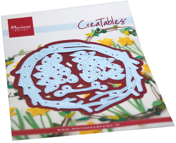 ACTIEMAL Creatables stencil Spring wreath