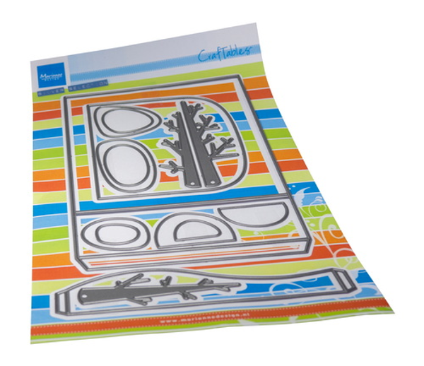 ACTIEMAL Craftables stencil Box card small