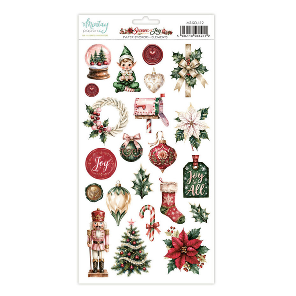 Season of Joy 6x12 Inch Paper Stickers Elements