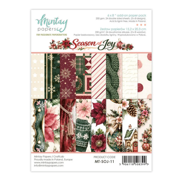 Season of Joy 6x8 Inch Add-On Paper Pack