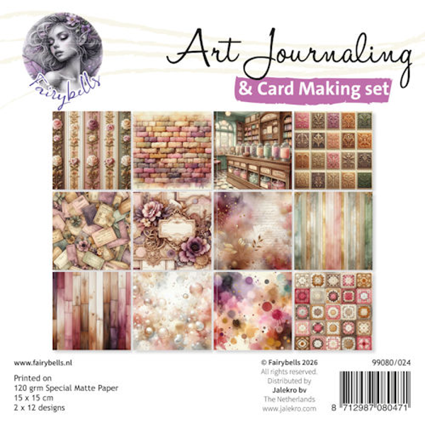 Art Journaling & Card Making Backgrounds Set Vintage muizen
