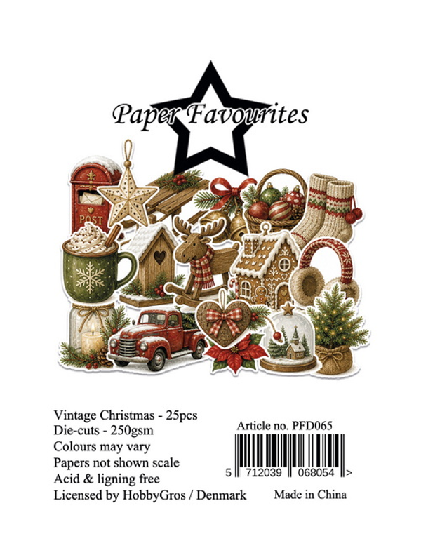 Paper Favourites Die-Cuts Vintage Christmas (25 pcs)