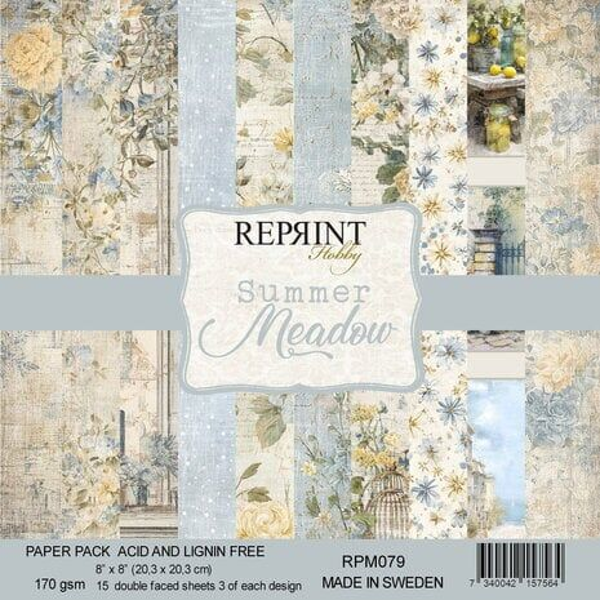 Reprint - Summer Meadow - 8x8 Inch Paper Pack