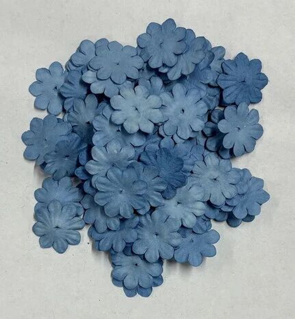 Reprint - Paper Flowers - Dusty Blue