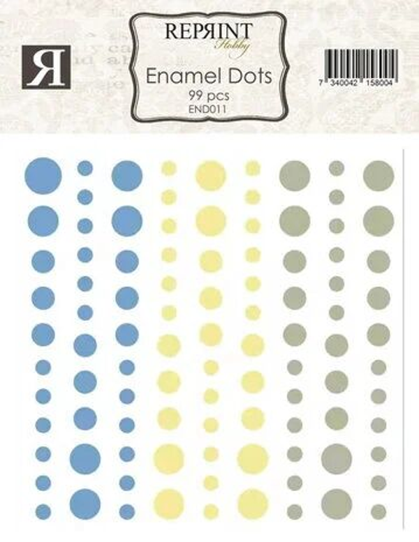 Reprint - Enamel Dots - Summer Meadow