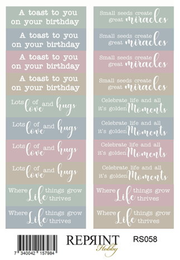 The Pottery 10x16cm Stickers Text