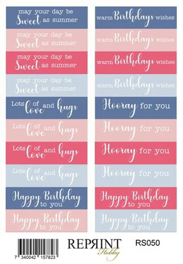 Summer Garden 10x16cm Stickers Text