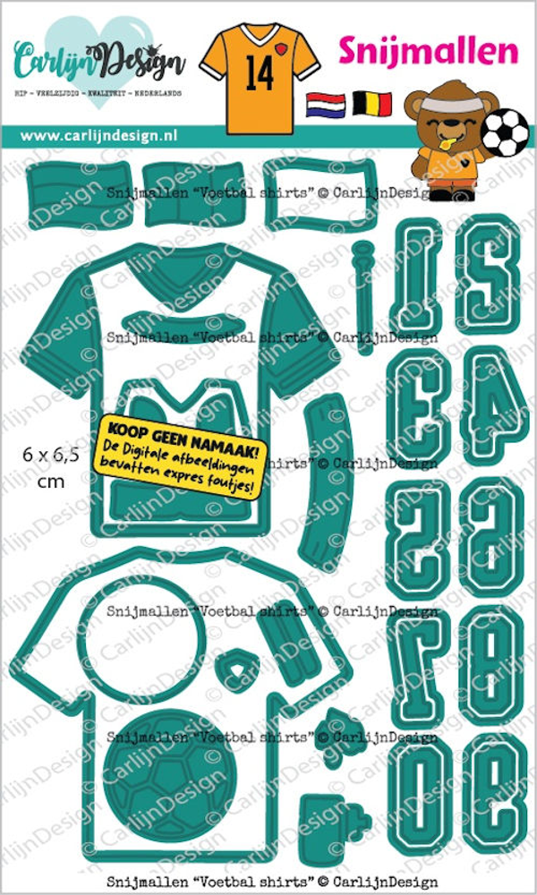 CarlijnDesign snijmallen Voetbal shirts