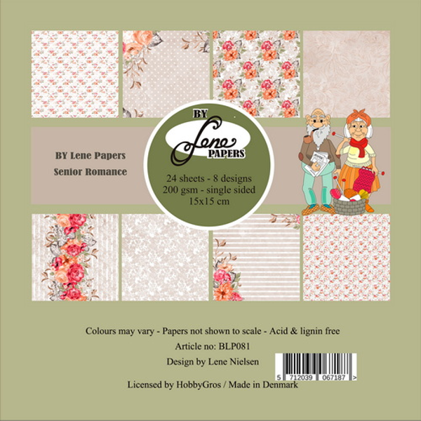By Lene Papers 15x15 cm Senior Romance