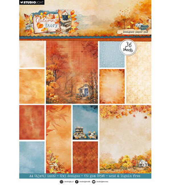 StudioLight Designpapierblok – Background Paper Autumn Story nr. 500