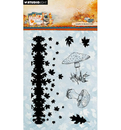 StudioLight Clear Stamps – Leaves and Mushrooms Autumn Story nr. 971