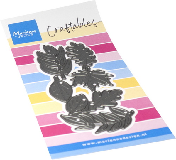 Craftables stencil Punch die XL Leaves