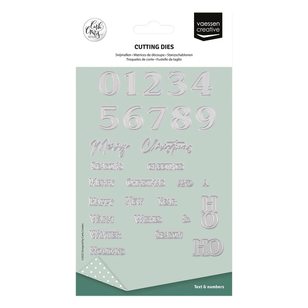 Vaessen Creative • Snijmallen Cijfers & Kerstgroeten 29st.