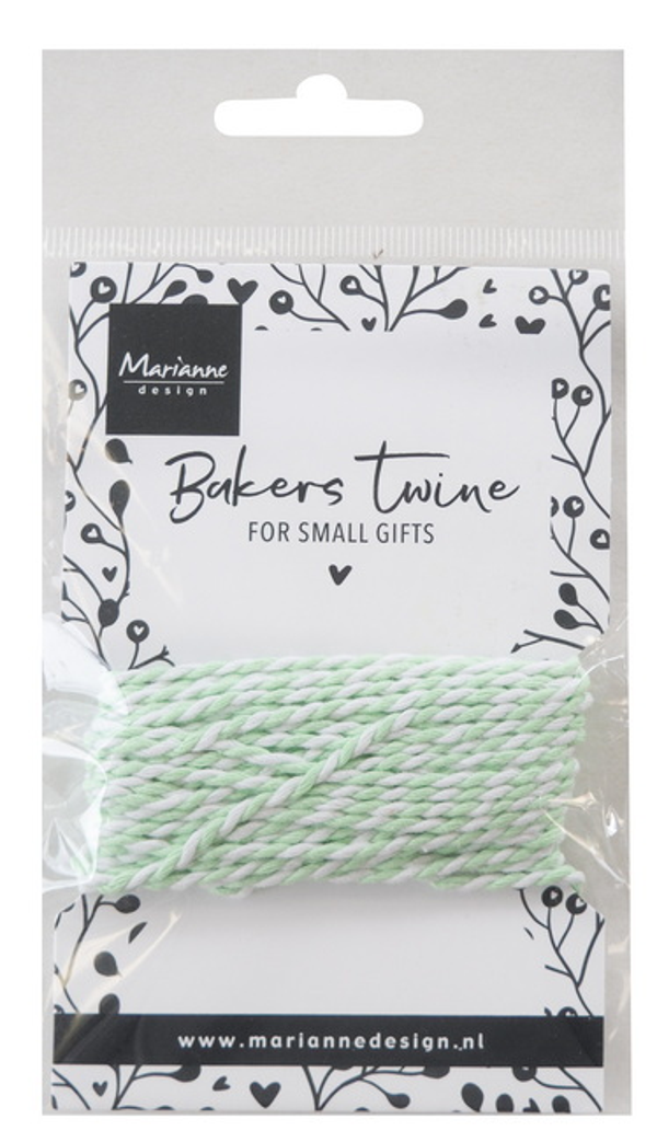 Bakers twine - mint/white