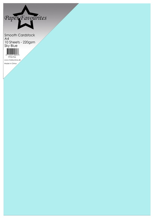 Paper Favourites Smooth Cardstock - Sky Blue