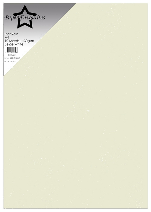 Paper Favourites Star Rain Paper - Beige White