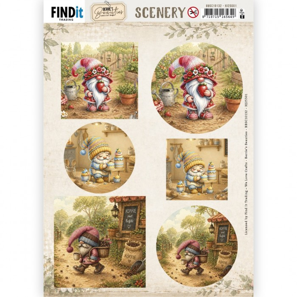 Scenery Push out - Berries Beauties - Happy Gnomes