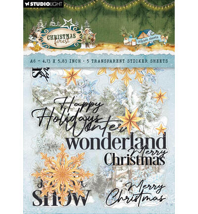 StudioLight Stickers – Elements & Texts Christmas Forest nr. 81