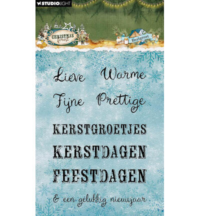 StudioLight Clear Stamps – Kerst Groet Christmas Forest nr. 955
