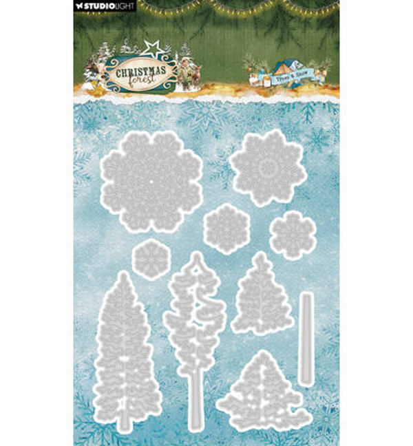 StudioLight Stansmallen – Trees and Snow Christmas Forest nr. 1113