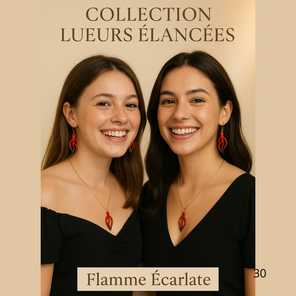 Flamme Écarlate – Collection Lueurs Élancées