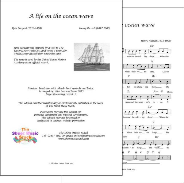 A life on the ocean wave LEAD SHEET