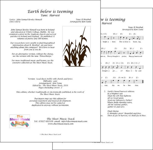 Earth below is teeming- Harvest