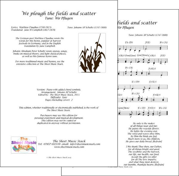 We plough the fields and scatter