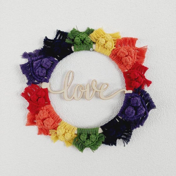 Wandschmuck Rainbow Love