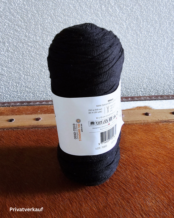 Ribbon Garn Jumbo mit breiterem Band (Baumwolle)