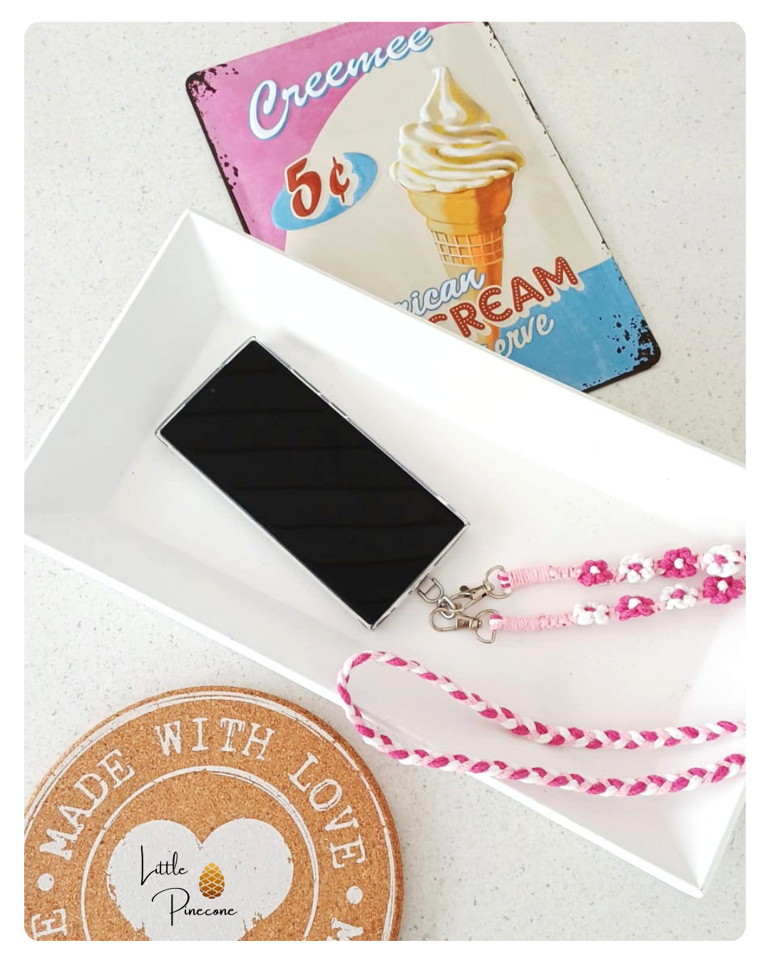 Taschen- / Handykette Fleur