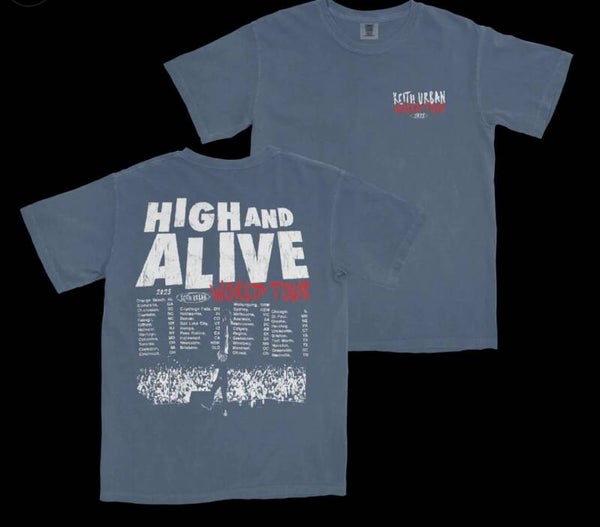 BLUE HIGH AND ALIVE WORLD TOUR 2025 TEE