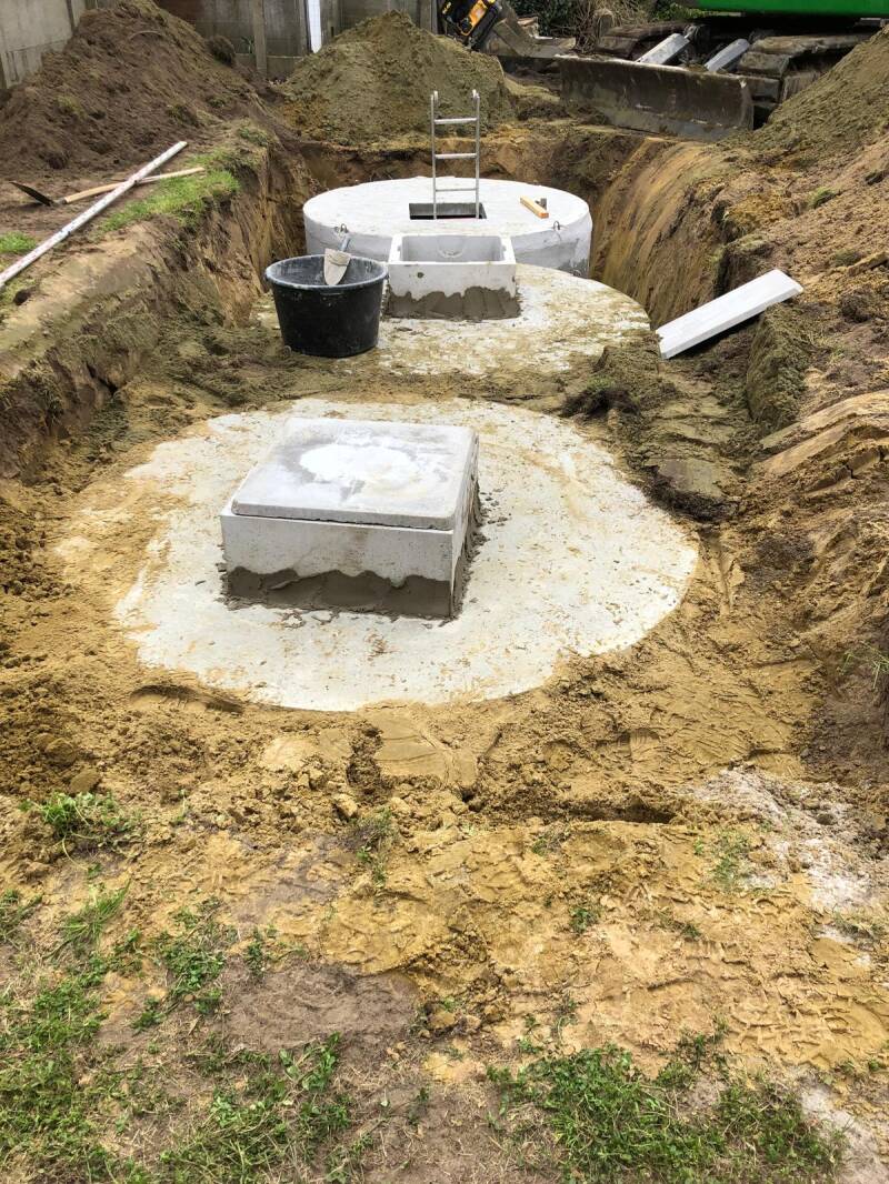 regenwaterput aansluiten septische put