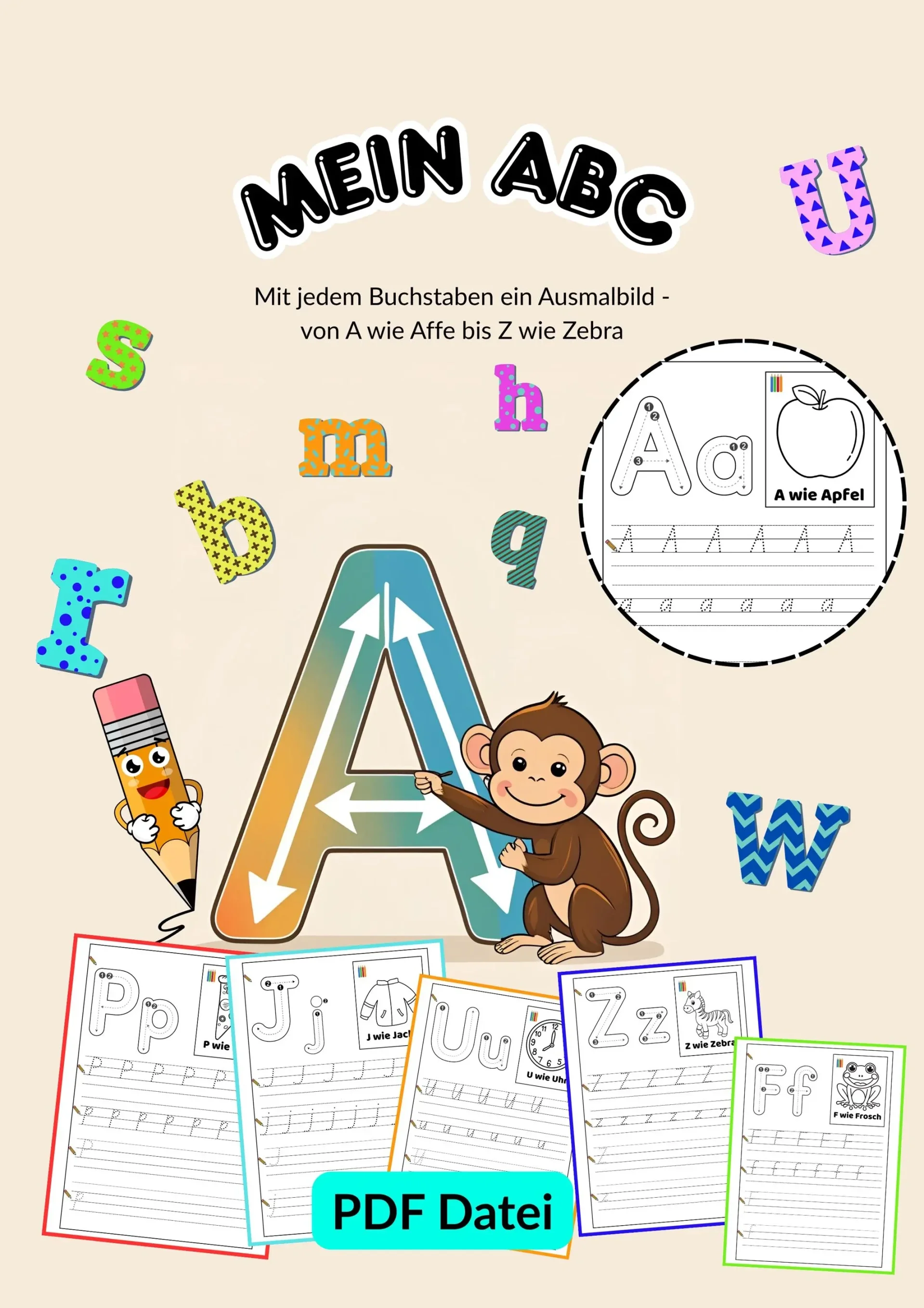 Lernheft „Mein ABC“ – Spielerisch Buchstaben lernen