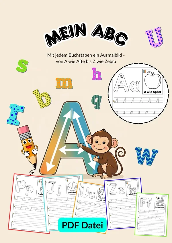Lernheft „Mein ABC“ – Spielerisch Buchstaben lernen