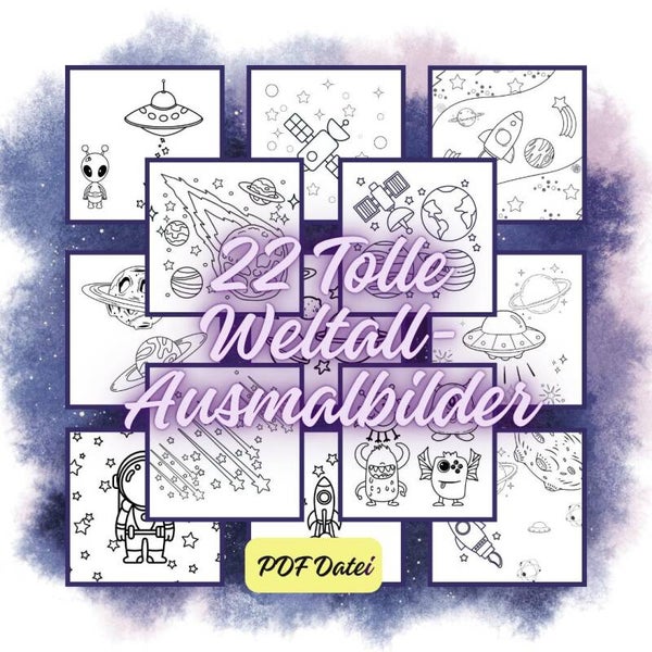 Malbuch Weltall