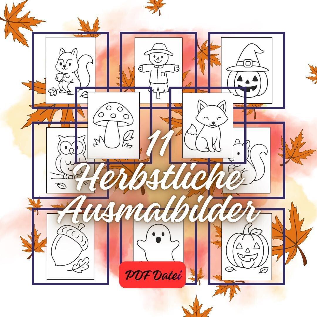 Malbuch Herbst