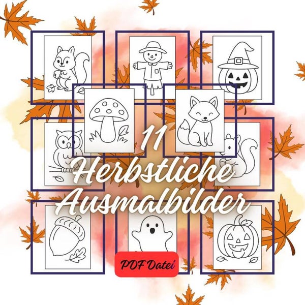 Malbuch Herbst