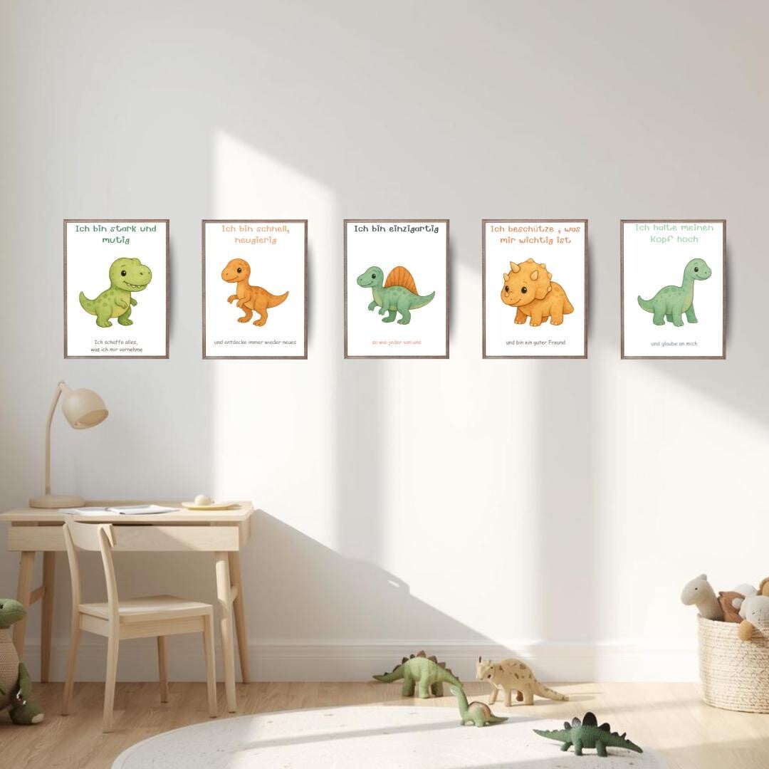 Dinoposter-Set Affirmation