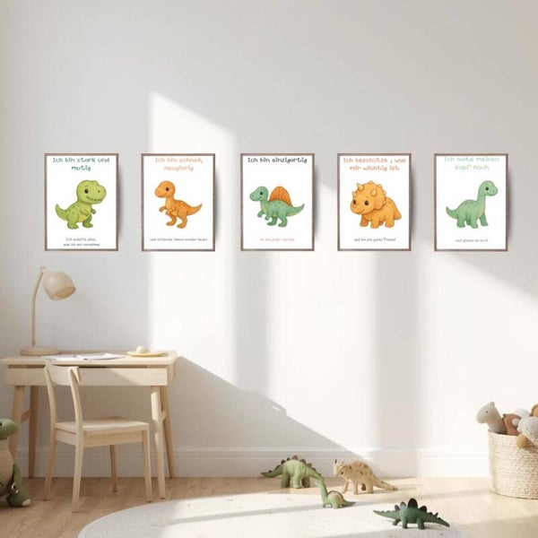 Dinoposter-Set Affirmation