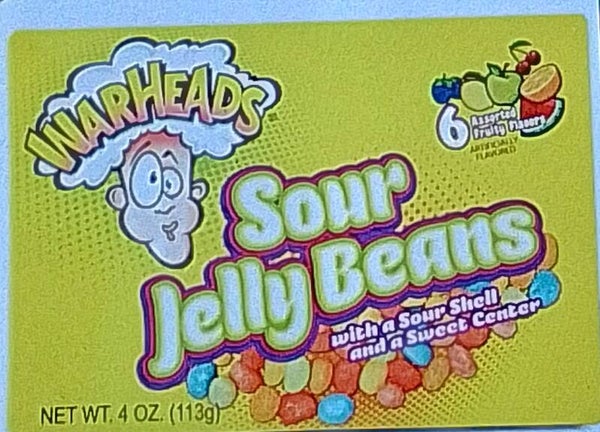 Warheads sour jelly bean