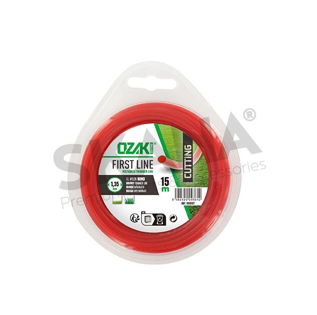 Fil nylon OZAKI rond first line 1.35mm long 15m 15m