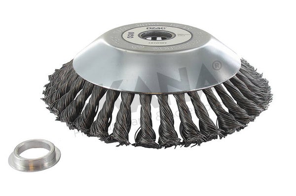 Brosse de désherbage conique diam 200 ales 20/25,4