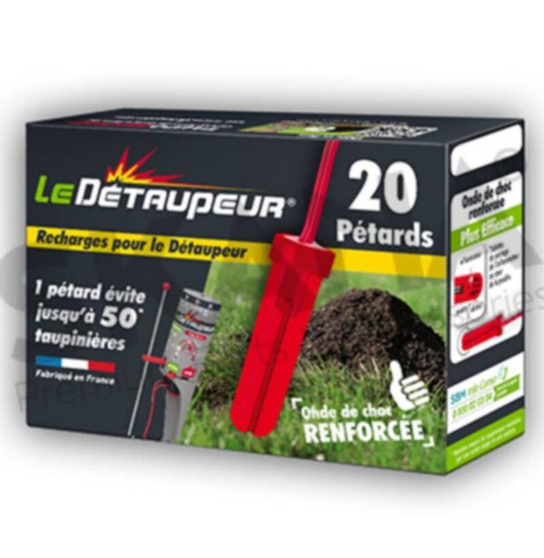 Boite de 20 pétards pour LE DETAUPEUR