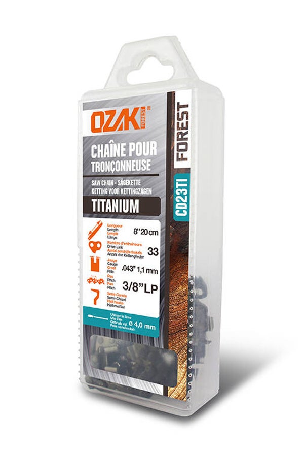 Chaine 3/8lpm 1.1 33ent Ozaki revétement titane