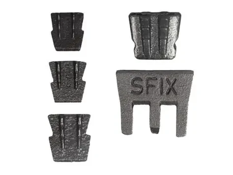 Coin métallique pour manche bois larg 22mm