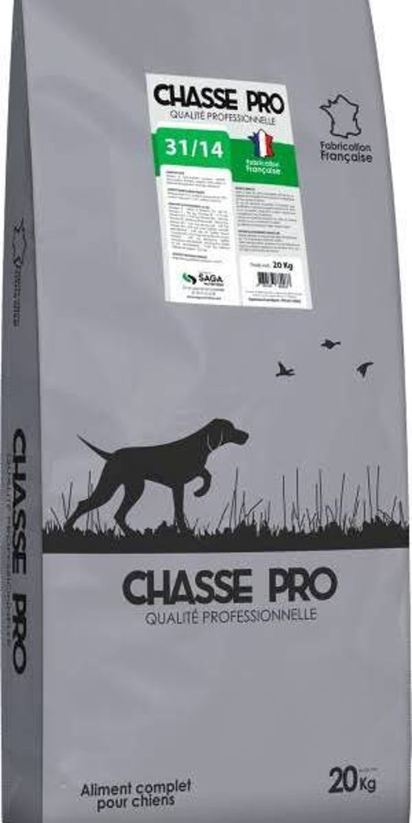 Sacs croquettes chien CHASSE PRO 31/14 20KG