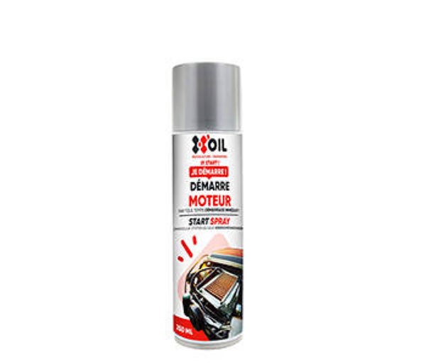Aérosol démarrage à froid X'OIL 250ml pour Moteurs.