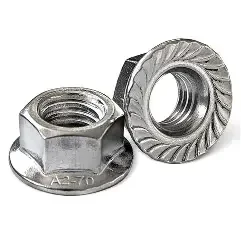 Ecrou à collerette crantée M8 Wolf 71076