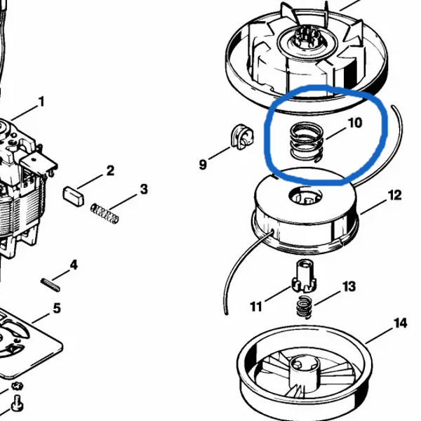 Ressort STIHL FE35,FE40 48027137100